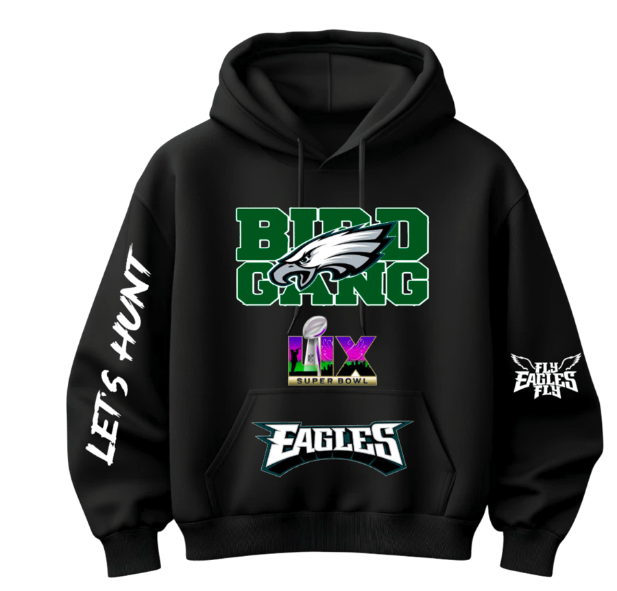 Image of EAGLES SUPERBOWL HOODIE/black