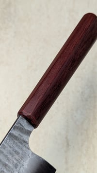 Image 4 of Forged 210mm Chef 52100 with Micarta Handle