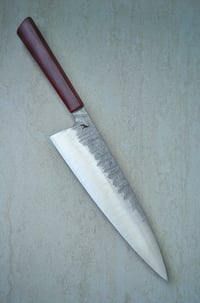 Image 1 of Forged 210mm Chef 52100 with Micarta Handle