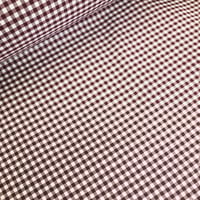 Image 1 of Loneta/Vichy - Doble Cara - Cuadro Pequeño - GRANATE - 8€/m