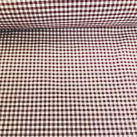 Image 3 of Loneta/Vichy - Doble Cara - Cuadro Pequeño - GRANATE - 8€/m