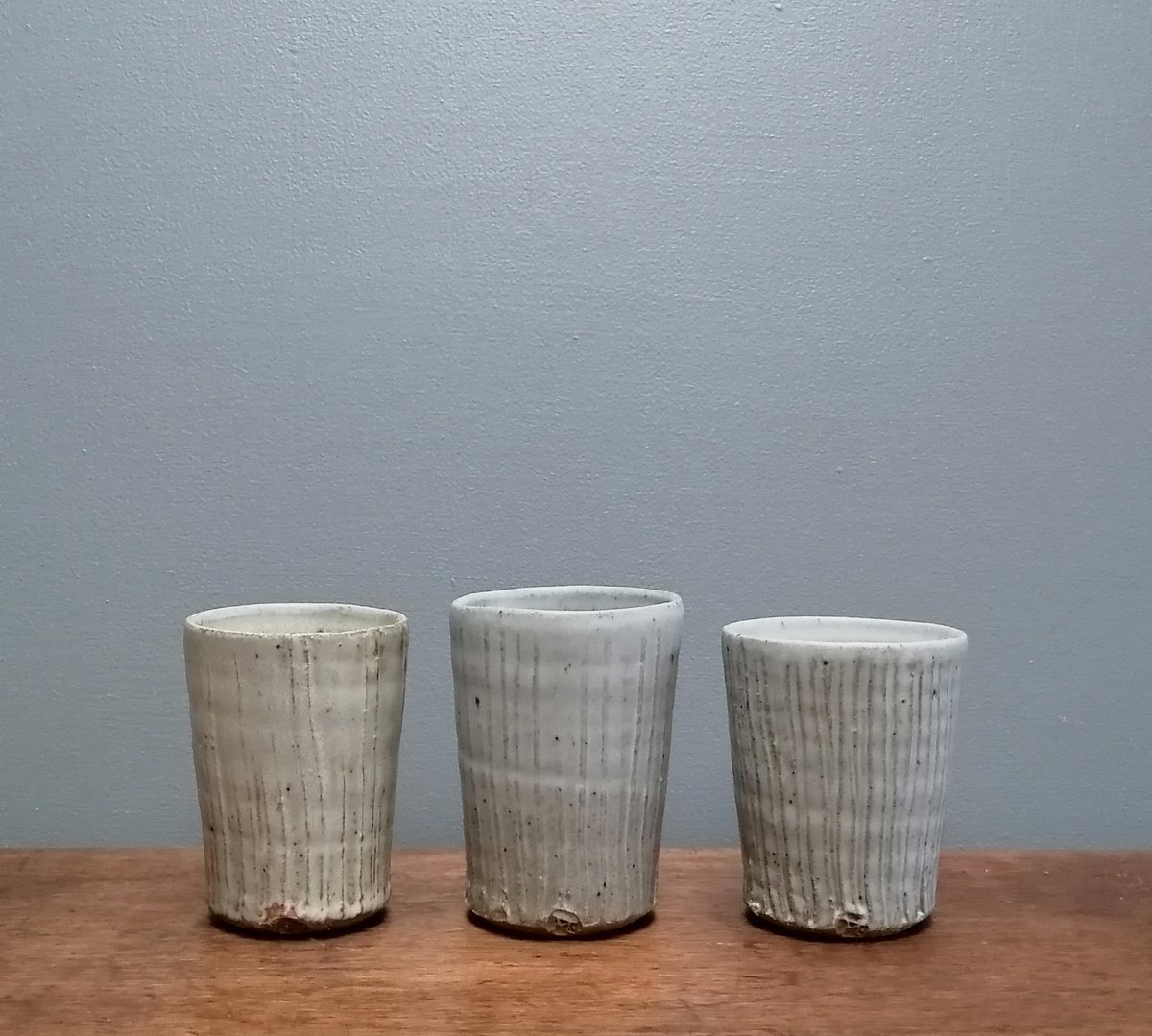 Image of Vertically textured Beakers. Winter Sale 