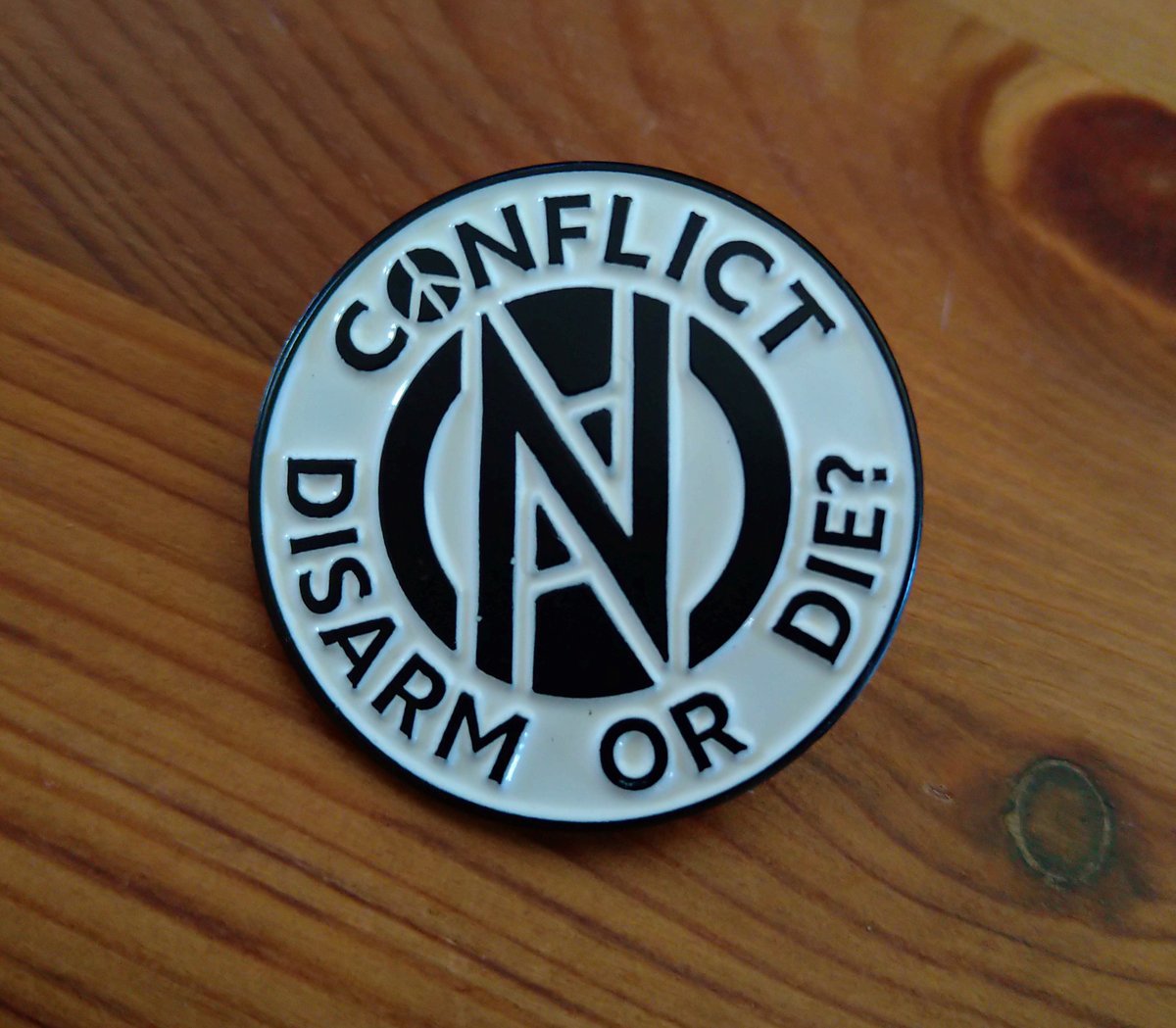 Image of Disarm or Die Enamel Pin Badge