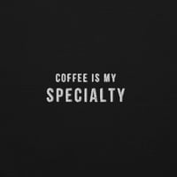 Image 5 of COFFEE IS MY SPECIALTY - Hímzett Pulóver - Fekete