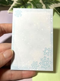 Image 2 of Small Cute Snowflake Notepad