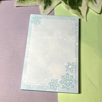 Image 1 of Small Cute Snowflake Notepad