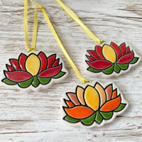 Image 2 of Lotus Flowers Hanging Ornament