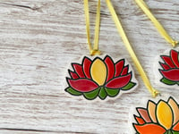 Image 3 of Lotus Flowers Hanging Ornament