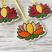 Image 4 of Lotus Flowers Hanging Ornament