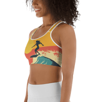 Image 7 of Surf's Up Wave Sports Bra