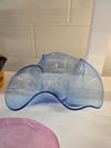 Blue Wavy Bowl 11" wide x 6" high