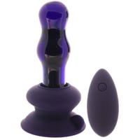 Image 3 of Icicles No.83 Vibrating Glass Plug in Purple