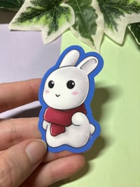 Image 2 of Cute Snow Bunny Waterproof Vinyl Sticker