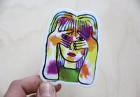 Image of Tie-Dye Girl Sticker