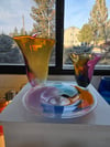 Color Chip Platter and Vases