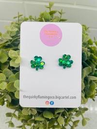 Image 2 of Shamrock Earrings