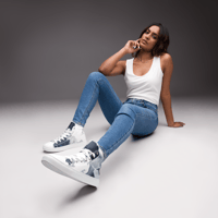Image 6 of Whitecap Light Women’s High Top Canvas Shoes
