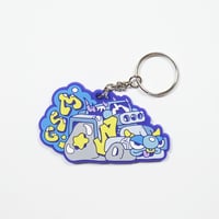 Image 2 of MESS-AGE X DWANG - keychain (blue)