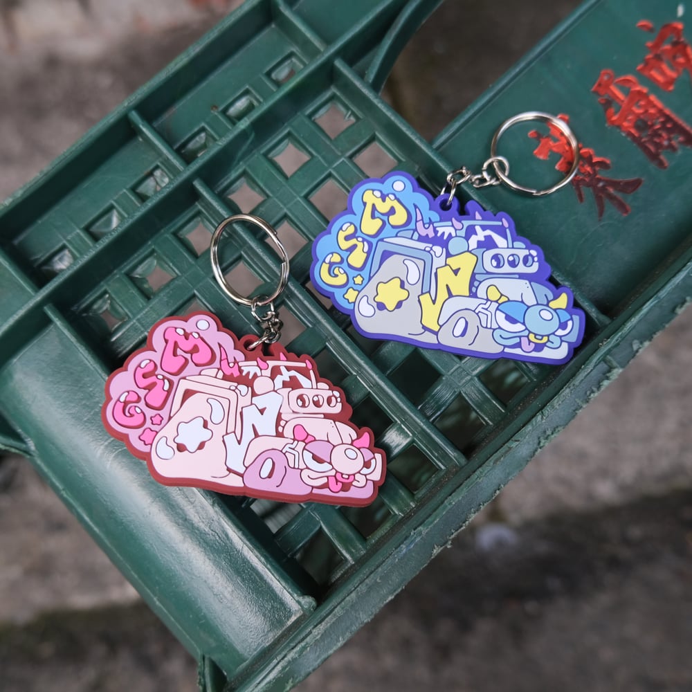 MESS-AGE X DWANG - keychain (blue)