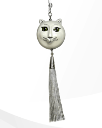 Image 2 of White Cat Moon Macaron