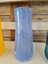 Blue Cylinder Vase 12" tall x 5.5" wide