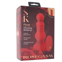Image 1 of Secret Kisses Floret Vibrating Butt Plug