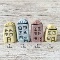 Image 2 of SALE Coloured Clay Mini Ceramic Houses