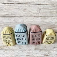 Image 3 of SALE Coloured Clay Mini Ceramic Houses