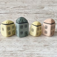 Image 4 of Coloured Clay Mini Ceramic Houses.