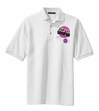 "Lift Up , Level Up" 3 - White POLO Shirt