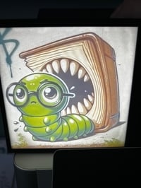 Image 1 of BookWorm coloured litho light box, LE run