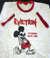 Eviction "Metal-Core" White Ringer T-shirt