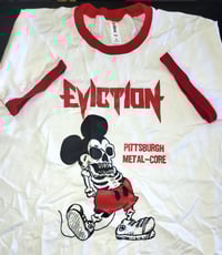 Eviction "Metal-Core" White Ringer T-shirt