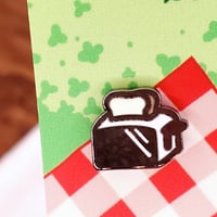 Image 1 of Tiny Toaster Enamel Pin