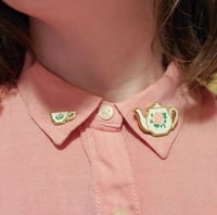 Image 2 of Teapot and Cup Enamel Pin set