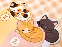Image 1 of Sleepy Kitty Bookmarks