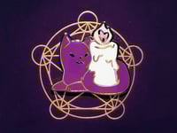 Image 3 of Black Cat Enamel Pin