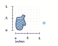 Image 3 of Tiny Oven Mitt Enamel Pin