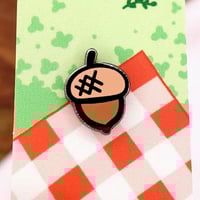 Image 1 of Tiny Acorn Enamel Pin