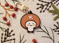 Image 1 of Tasty Mushroom Sprite PVC Rubber Keychain