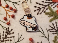 Image 1 of Kittyshroom Mushroom Sprite PVC Rubber Keychain