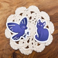 Image 1 of Witchy Stickers - Crow and Cat