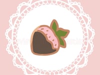 Image 3 of Tiny Chocolate Strawberry Enamel Pin