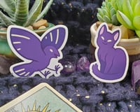 Image 2 of Witchy Stickers - Crow and Cat