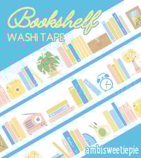 Image 3 of Bookshelf washi tape - 15mm