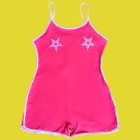 Image 2 of PINK Witchy Hoe Romper