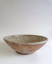 Image 2 of Brushed white slip and Ash glazed Bowl. Winter Sale