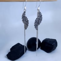 Image 1 of Motif Chain Coin Earrings *Made To Order*