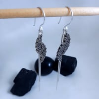 Image 2 of Motif Chain Coin Earrings *Made To Order*