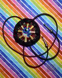 Image 2 of Bi Eye Wyrm Bolo Tie